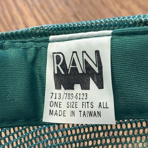 Green‎ Trucker Hat Adult Mesh Back Foam Front Flat Brim RAN Brand. Plain Green - Picture 5 of 6